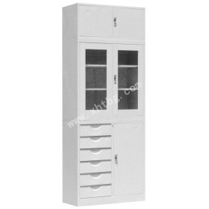 偏六屜平開門加頂柜